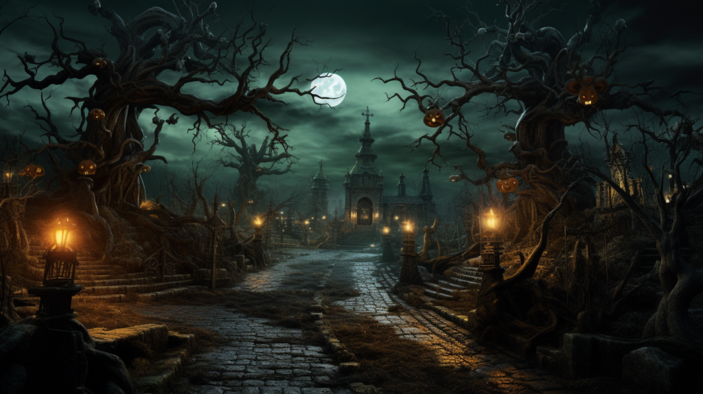 Hexenwelt-zu-Halloween